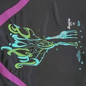 Luxirie by Lrg Full Zip Black Embroidered Jacket BinC